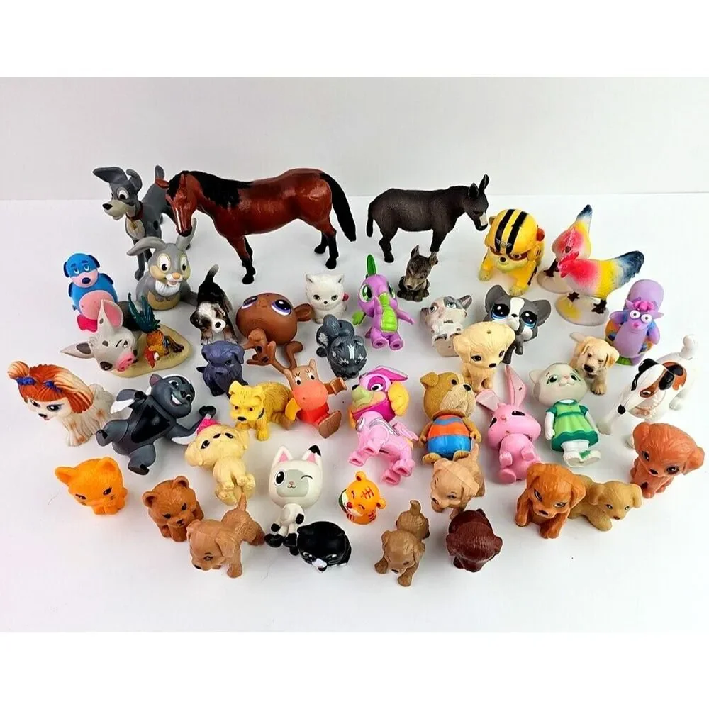 LOT of Small Animal Figures Action Animation Movies Play Assorted Themes Dog Cat